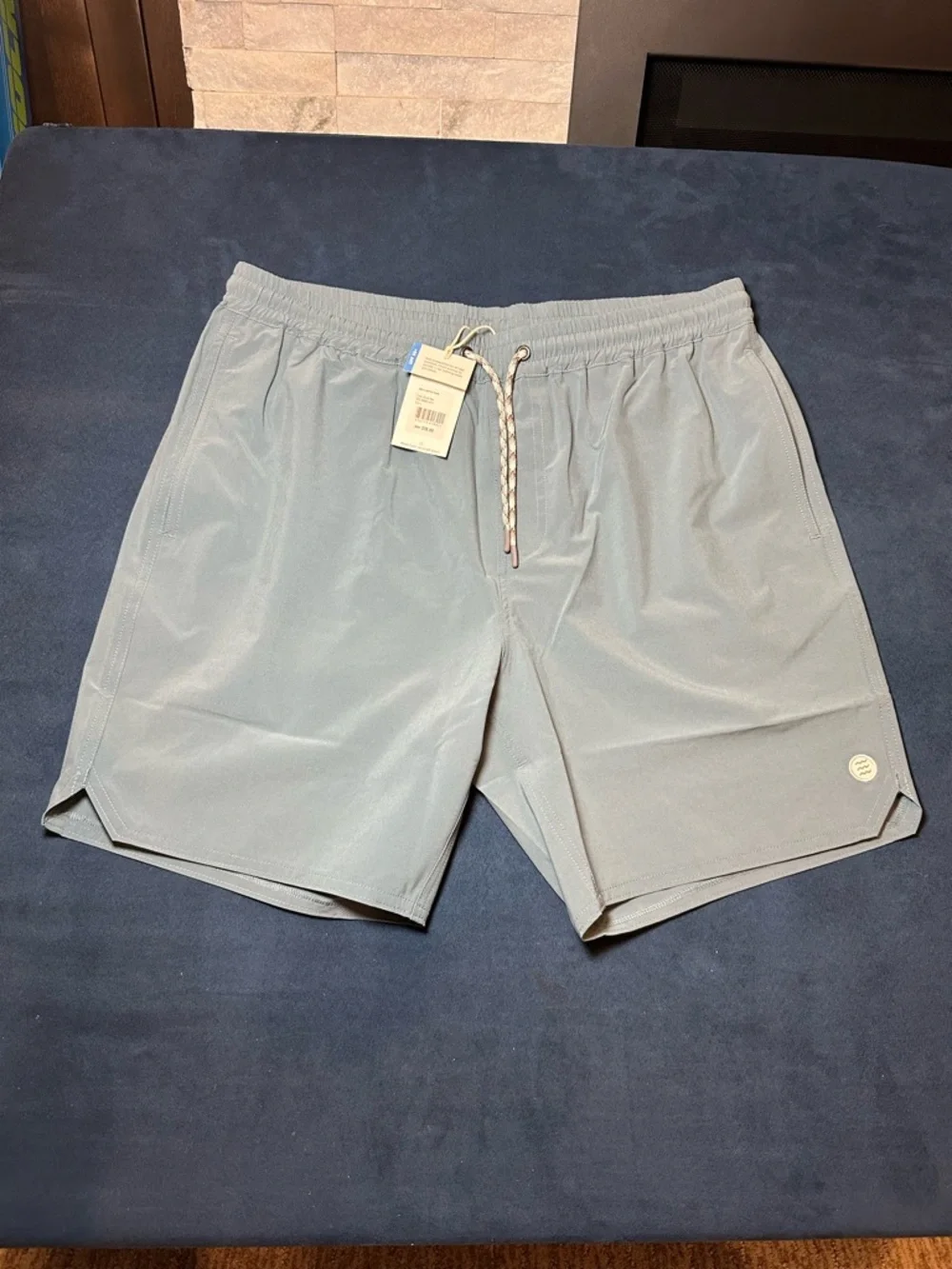 Free Fly Mens Andros Trunks size Large in Pacific Blue. NEW